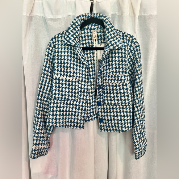 NWT Anthropologie Dolan Houndstooth Jacket - Picture 4 of 8